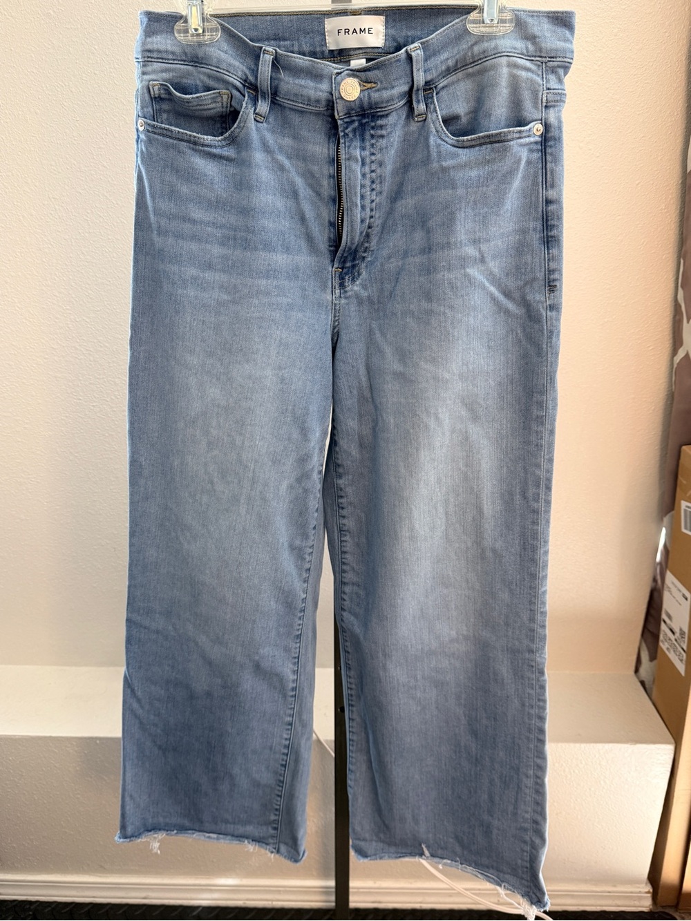 Frame Denim Light Blue Wide-Leg Women's Jeans